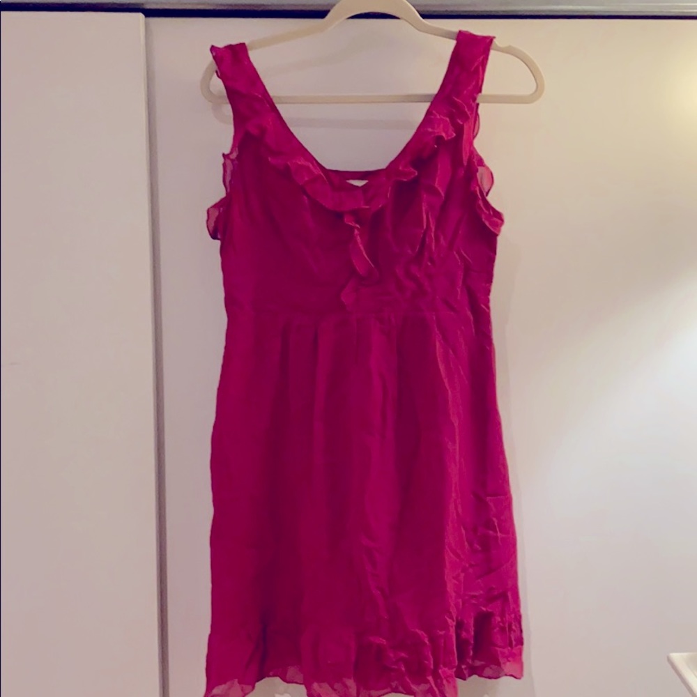 Anthropologie Moulinette Soeurs Fuscia Dress